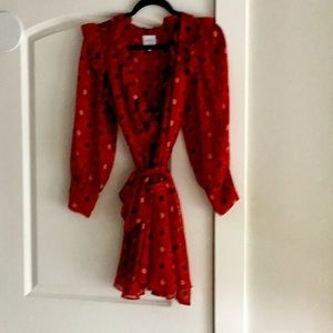 Misa wrap mini dress